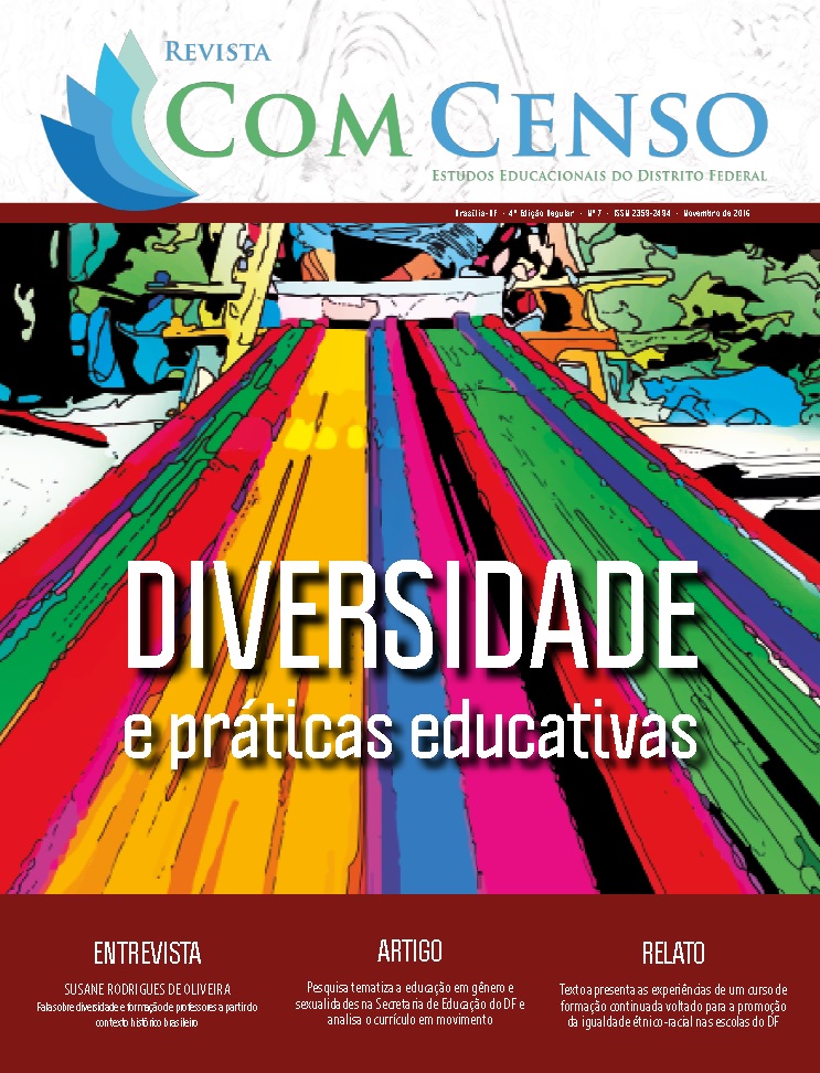 					Visualizar v. 3 n. 4 (2016): Revista Com Censo: Estudos Educacionais do Distrito Federal (RCC#7)
				